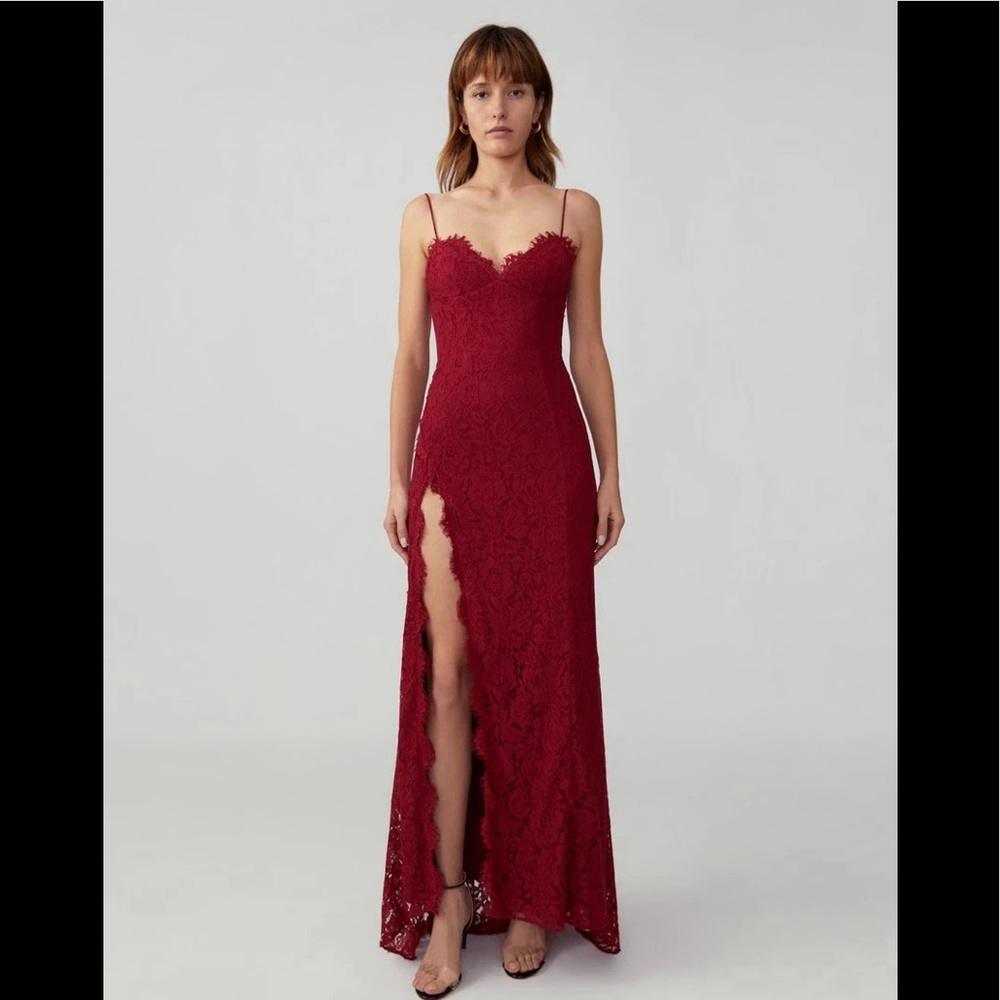 Fame X Partners lace eyelash Dress NWT